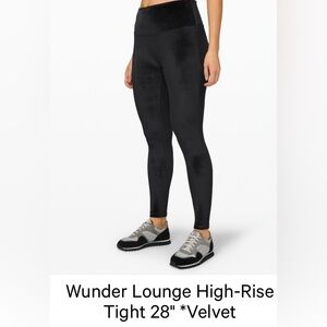 Lululemon Wunder Lounge High-Rise Tight Velvet
